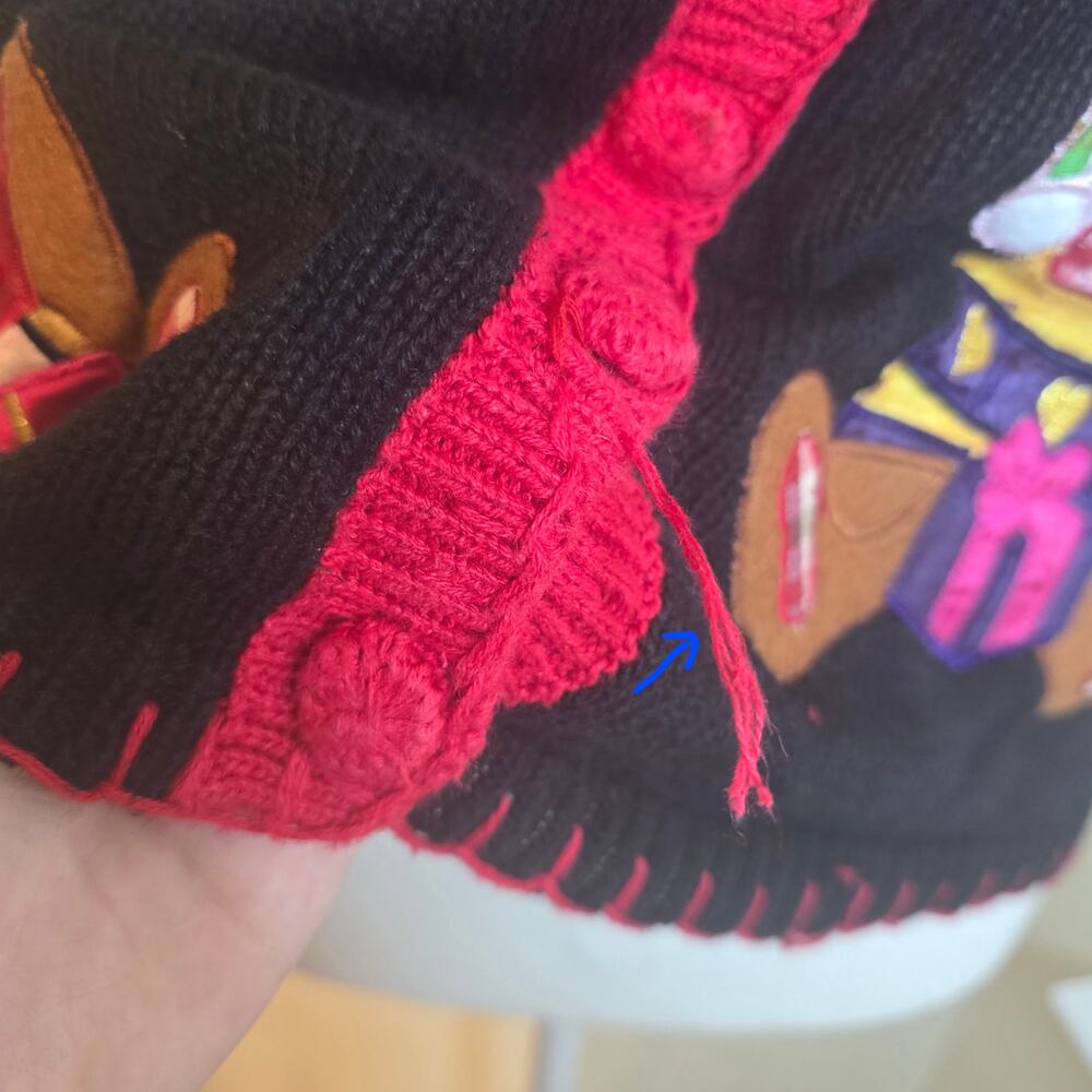 Vintage Nutcracker Black Ugly Christmas Sweater V… - image 5